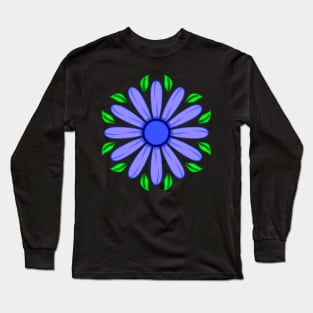 Face Mask Flower 28 Long Sleeve T-Shirt